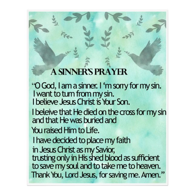 A Sinner's Prayer Photo Print (Front)