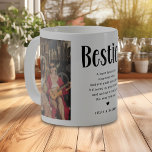 A Sip of Love: 2 Photo & Quote Bestie Coffee Mug<br><div class="desc">Brew up love and laughter with this adorable,  customisable coffee mug. Personalise it with your bestie's name,  and let the sweet message of your bond take over! The charming 'Besties' design is sure to warm both her hands and heart.</div>