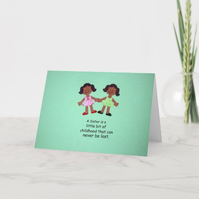 A Sister Holiday Card (Front)