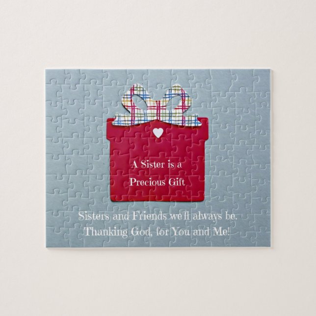 A Sister is a Precious Gift Jigsaw Puzzle (Horizontal)