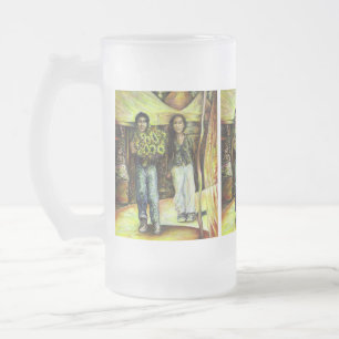 A Sistine ChapeI Phase of a ChaIIenge Frosted Glass Beer Mug
