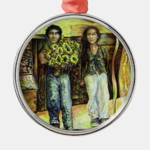 A Sistine ChapeI Phase of a ChaIIenge Metal Tree Decoration