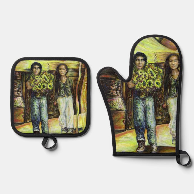 A Sistine ChapeI Phase of a ChaIIenge  Oven Mitt & Pot Holder Set (Front)