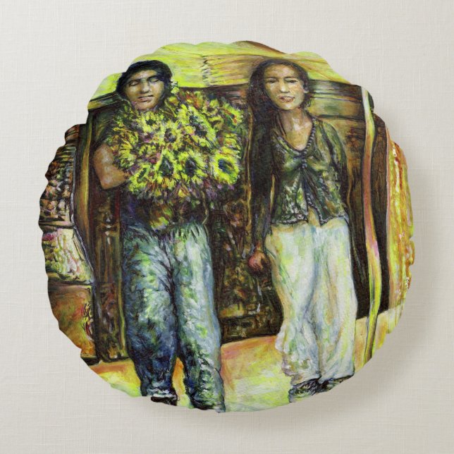 A Sistine ChapeI Phase of a ChaIIenge  Round Cushion (Front)