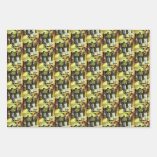 A Sistine ChapeI Phase of a ChaIIenge Wrapping Paper Sheet