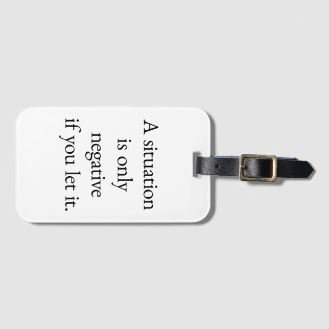 A Situation Luggage Tag (Front Horizontal)