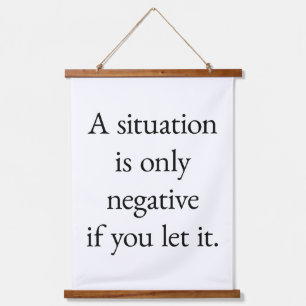A Situation Wood Topped Wall Tapestry