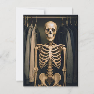 A Skeleton In The Closet: We All Have Them Postcard