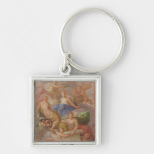 A Sketch of Gratitude Crowned by Peace, with Other Key Ring