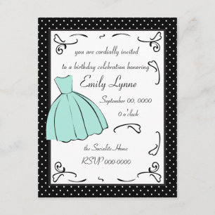 A Sketched Dress Invitation