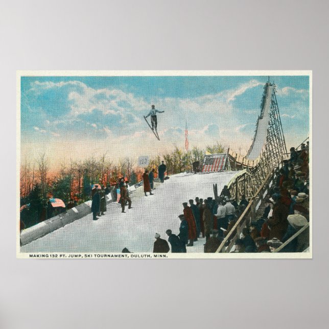 A Ski Tournament Jump Poster (Front)