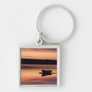 A skiff at sunrise in Eggemoggin Reach in Little Key Ring