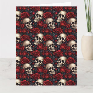 A Skull and Roses Series Design 10 Card