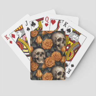 A Skull and Roses Series Design 11 Playing Cards