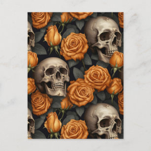 A Skull and Roses Series Design 11 Postcard