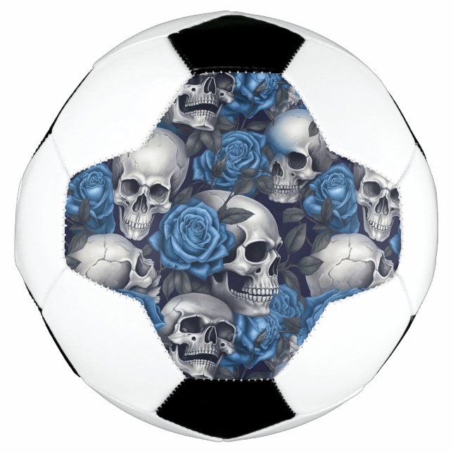 A Skull and Roses Series Design 12 Football (Front)