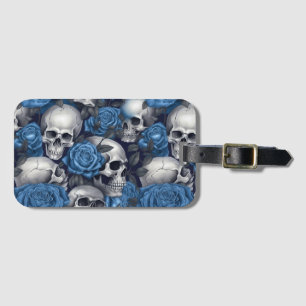 A Skull and Roses Series Design 12 Luggage Tag