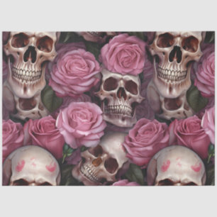 A Skull and Roses Series Design 4 Tissue Paper