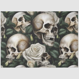 A Skull and Roses Series Design 7 Tissue Paper