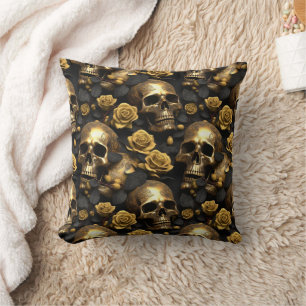 A Skull and Roses Series Design 8 Cushion