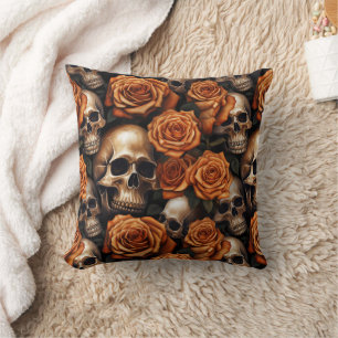 A Skull and Roses Series Design 9 Cushion
