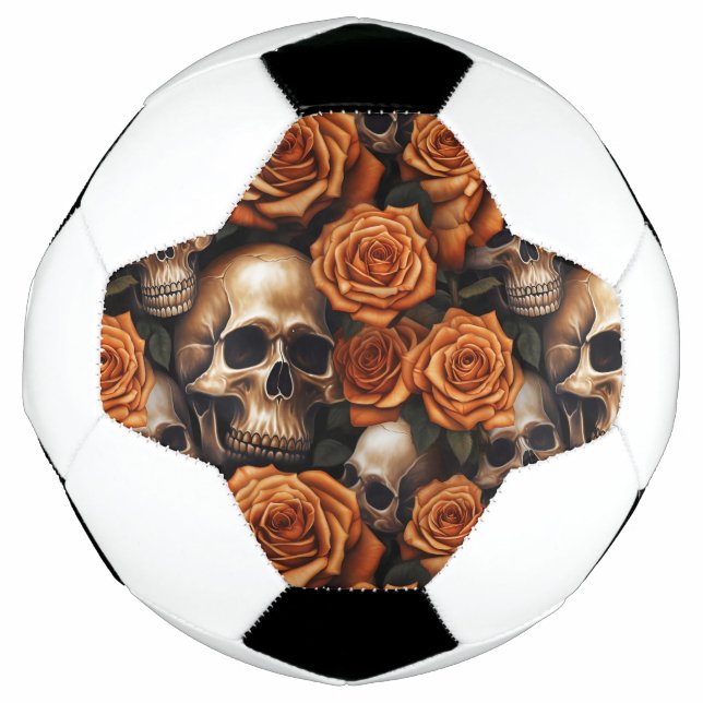 A Skull and Roses Series Design 9 Football (Front)