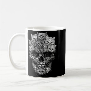 A Skull But Cats Kitty Skeleton Halloween Cat Coffee Mug