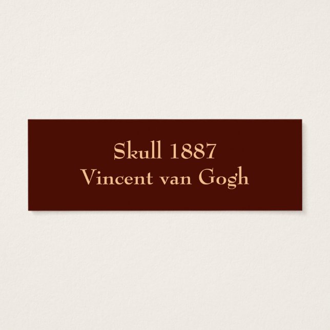 A Skull by Vincent van Gogh (Back)