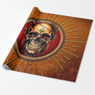 A skull  wrapping paper