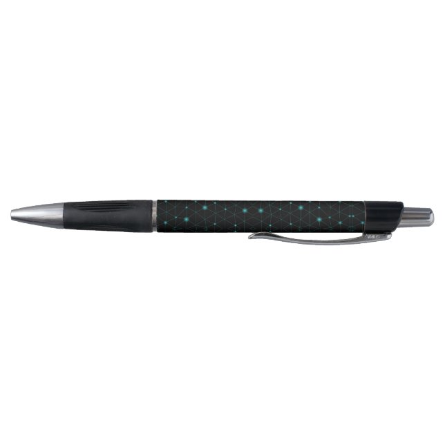 A sleek black pen with a silver tip and clip (Bottom)