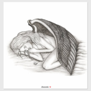 A sleeping Angel - Black and White Design
