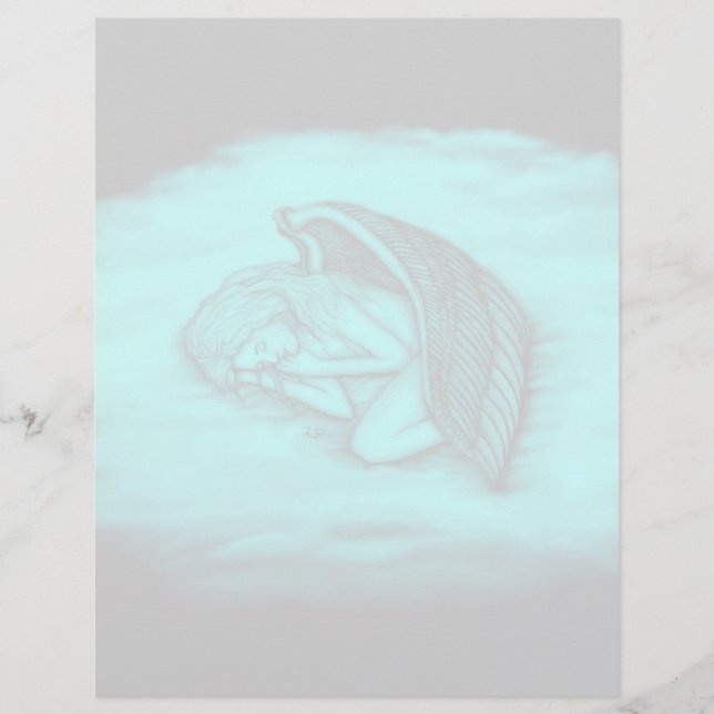 A sleeping Angel Custom Letterhead (Front)