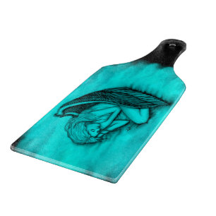 A sleeping Angel Cutting Board