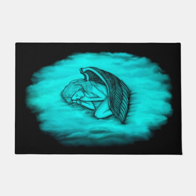 A sleeping Angel Doormat (Front)