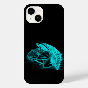 A sleeping Angel in black and green Design Case-Mate iPhone 14 Case