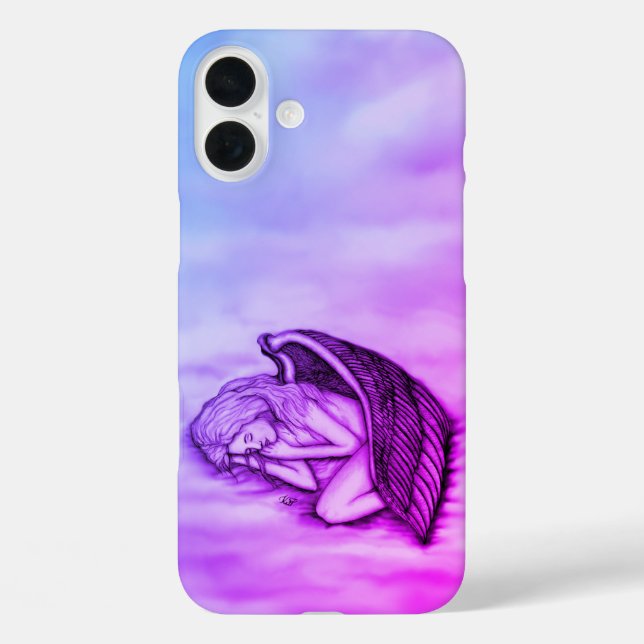 A sleeping Angel on the heavens clouds Case-Mate iPhone Case (Back)