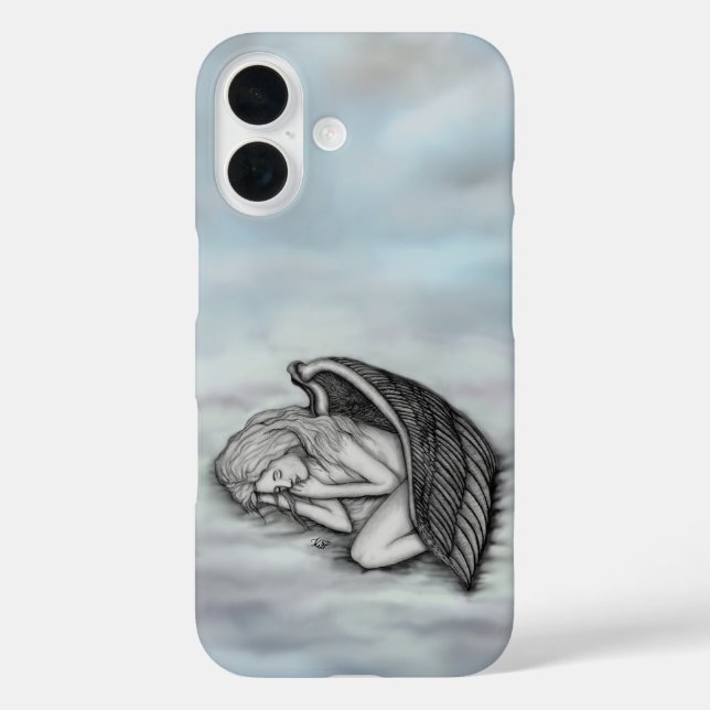 A sleeping Angel on the heavens clouds Case-Mate iPhone Case (Back)