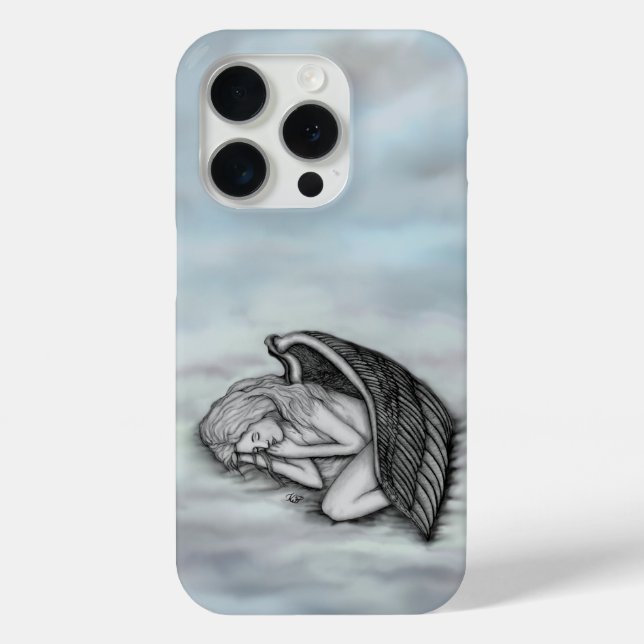 A sleeping Angel on the heavens clouds Case-Mate iPhone Case (Back)