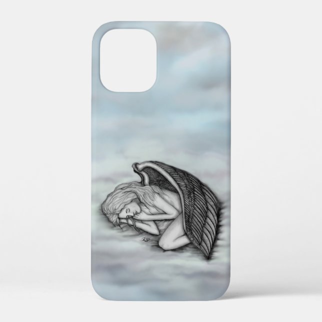 A sleeping Angel on the heavens clouds Case-Mate iPhone Case (Back)