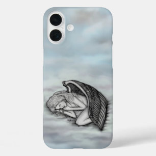 A sleeping Angel on the heavens clouds iPhone 16 Plus Case