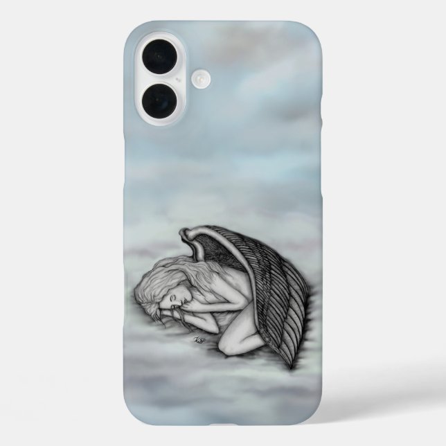 A sleeping Angel on the heavens clouds Case-Mate iPhone Case (Back)