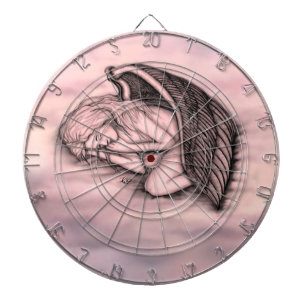 A sleeping Angel on the heavens clouds Dartboard