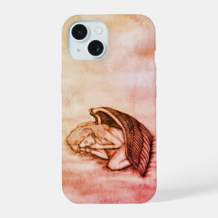 A sleeping Angel on the heavens clouds iPhone 15 Case