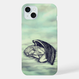 A sleeping Angel on the heavens clouds iPhone 15 Plus Case