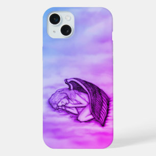 A sleeping Angel on the heavens clouds iPhone 15 Plus Case