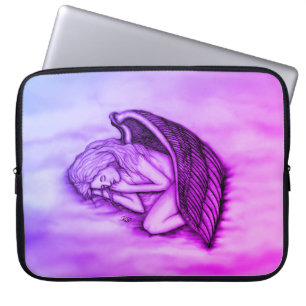 A sleeping Angel on the heavens clouds Laptop Sleeve