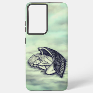 A sleeping Angel on the heavens clouds Samsung Galaxy Case