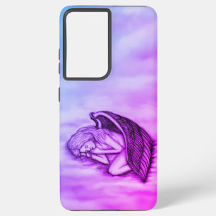 A sleeping Angel on the heavens clouds Samsung Galaxy Case