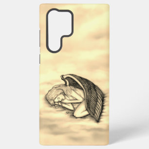 A sleeping Angel on the heavens clouds Samsung Galaxy Case