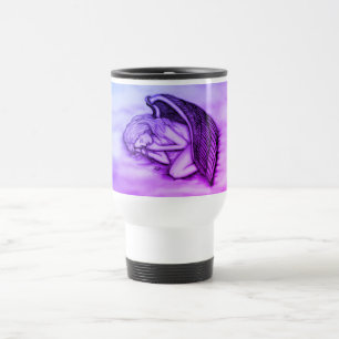 A sleeping Angel on the heavens clouds Travel Mug